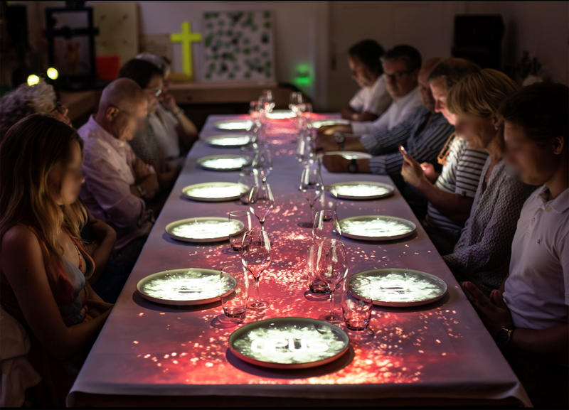 Dîner insolite Opus Expérience : gastronomie et symphonie visuelle au Cloître des Récollets