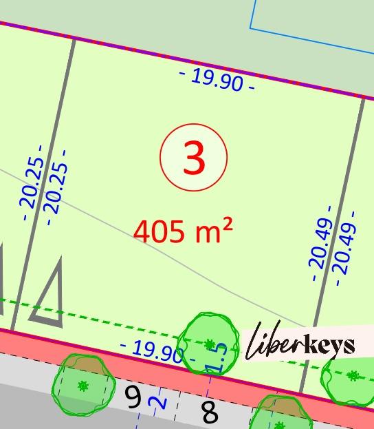 Terrain constructible - 405 m²