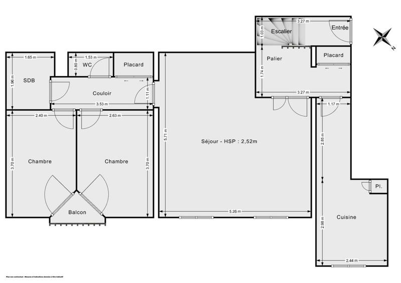 Appartement - 69 m² - 3 pièces