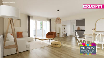 Appartement - 64 m² - 3 pièces