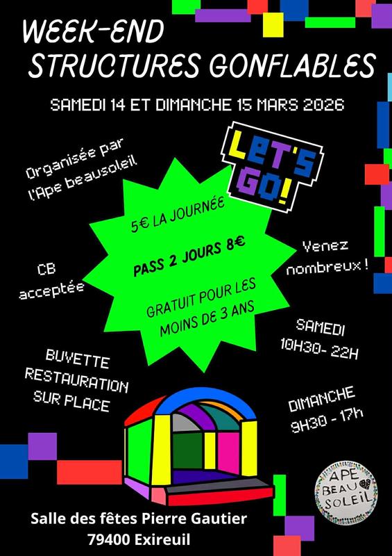 Week-end structures gonflables