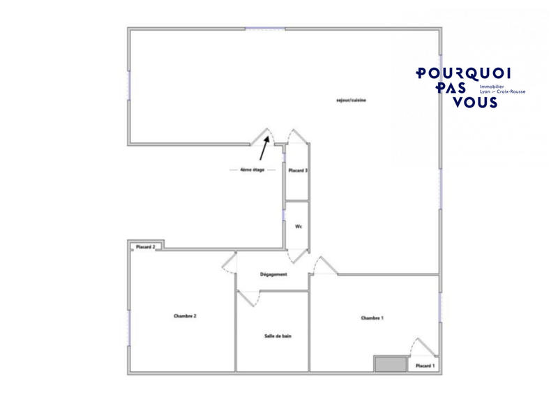 Appartement - 92 m² - 3 pièces