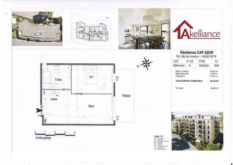 Appartement - 40 m² - 2 pièces