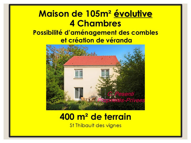 Maison - 105 m² - 6 pièces