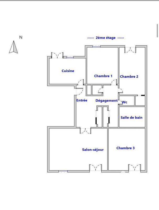 Appartement - 90 m² - 4 pièces
