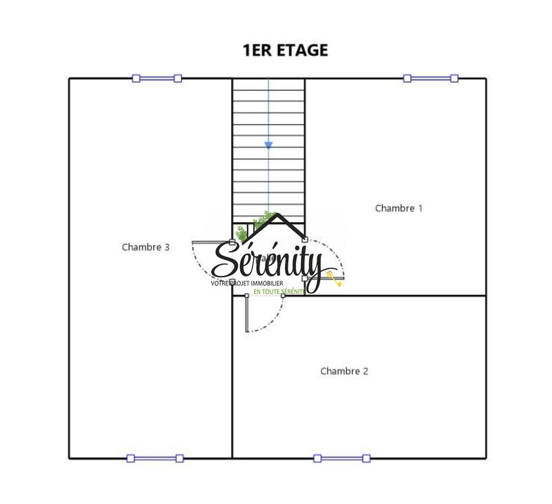 Maison ancienne - 94 m² - 4 pièces