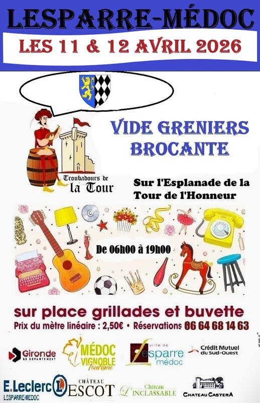 Vide-greniers des Troubadours de Lesparre
