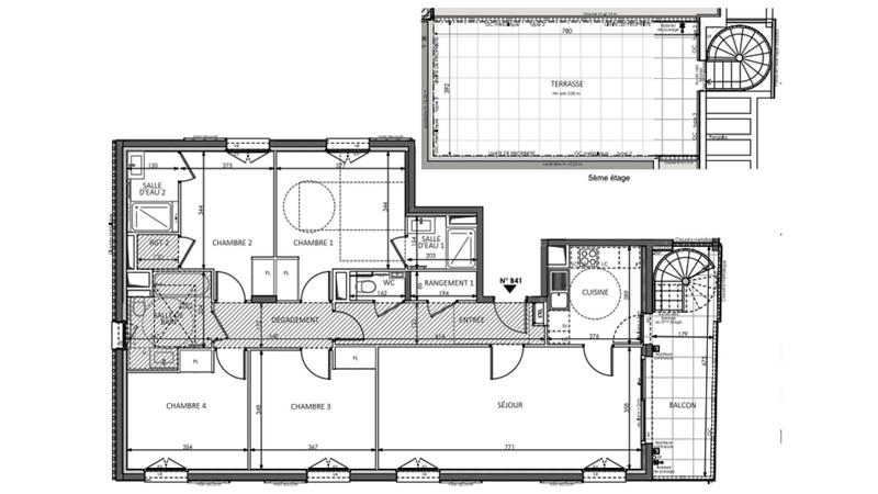 Appartement - 113 m² - 5 pièces