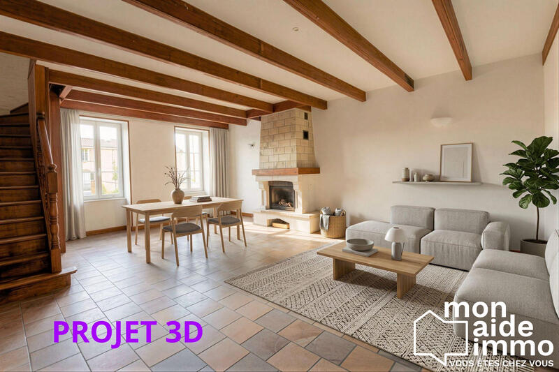 Maison ancienne - 95 m² - 4 pièces