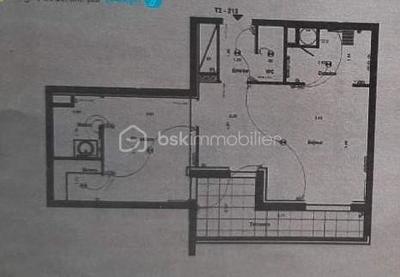 Appartement - 45 m² - 2 pièces