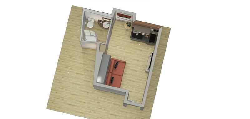 Appartement - 13 m² - 1 pièce