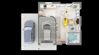 Maison jumelée - 90 m² - 4 pièces