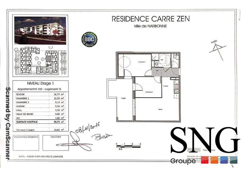 Appartement - 54 m² - 3 pièces