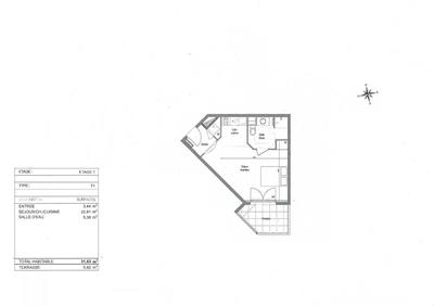 Appartement - 32 m² - 1 pièce