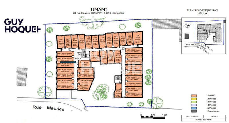 Appartement - 17 m² - 1 pièce