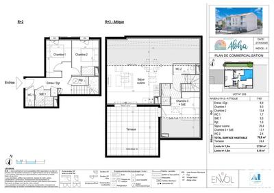 Appartement - 76 m² - 4 pièces