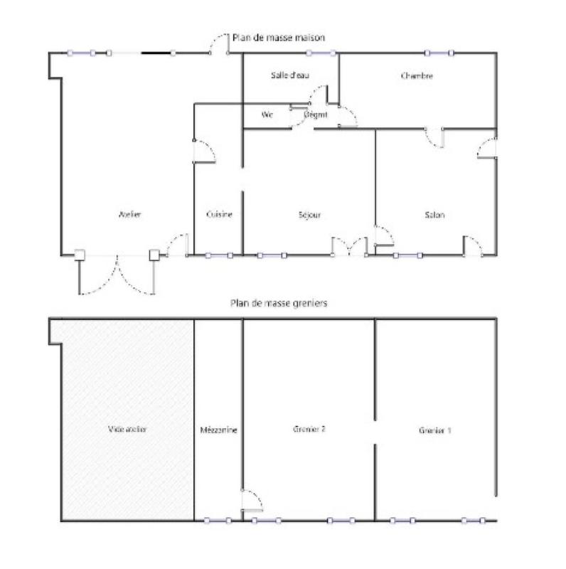 Ferme - 95 m² - 3 pièces