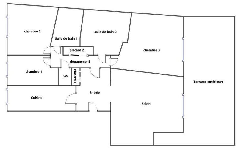 Appartement - 95 m² - 4 pièces