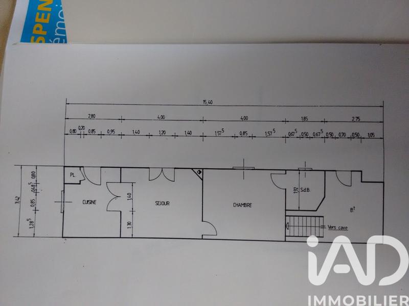 Maison - 40 m² - 2 pièces