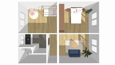 Appartement - 46 m² - 3 pièces