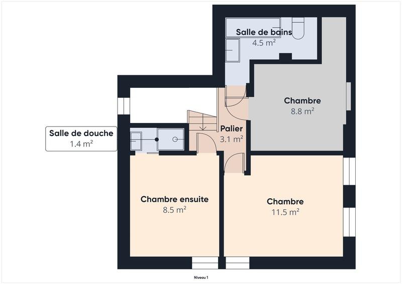 Appartement - 92 m² - 4 pièces