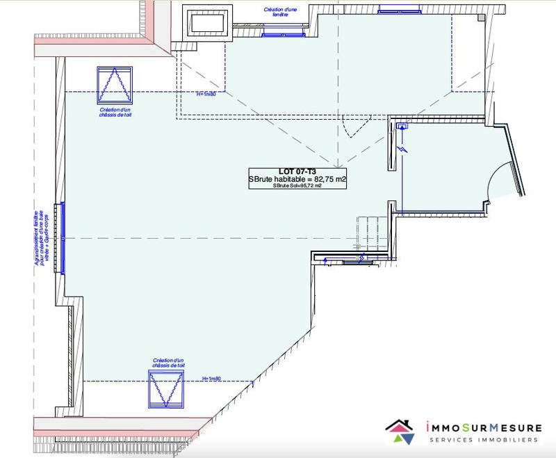 Loft - 83 m² - 2 pièces