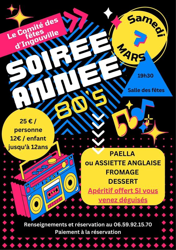 Soirée années 80'