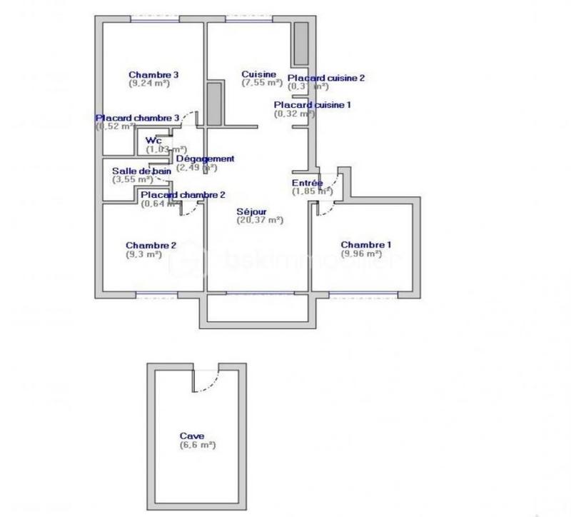 Appartement - 67 m² - 4 pièces