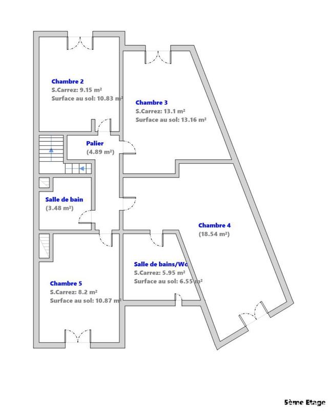 Duplex - 131 m² - 7 pièces