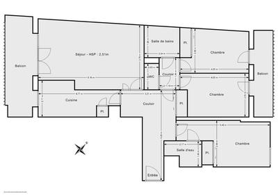 Appartement - 87 m² - 4 pièces