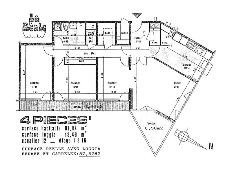 Appartement - 80 m² - 4 pièces
