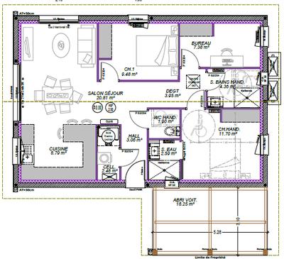 Maison - 77 m² - 4 pièces