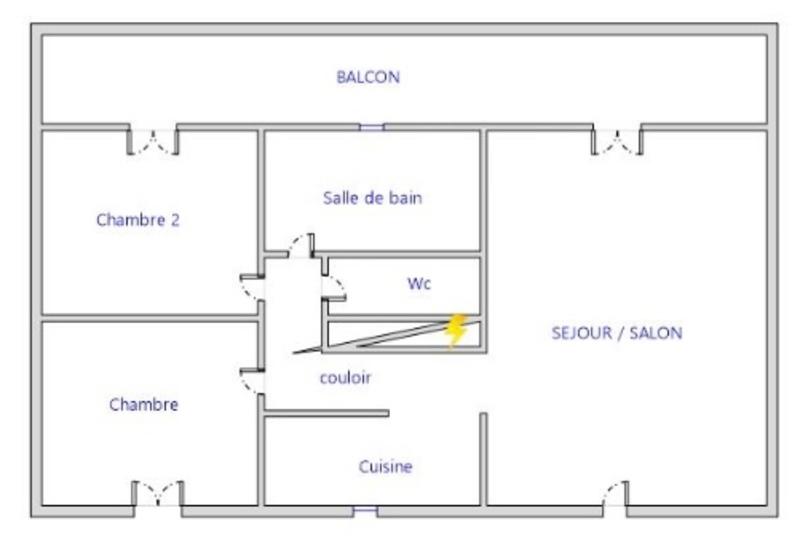 Appartement - 56 m² - 3 pièces
