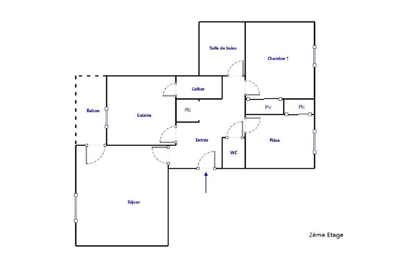 Appartement - 65 m² - 3 pièces