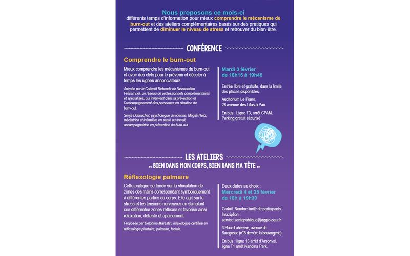 Rdv santé - les ateliers "Prendre du temps pour soi : relaxation et initiation à la sophrologie"