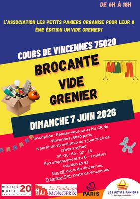 Vide grenier de l'association les petits paniers