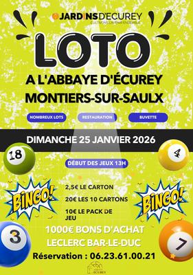 Loto à l'Abbaye d'Ecurey