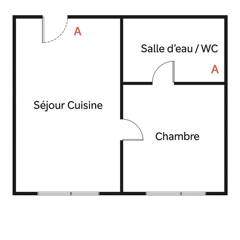 Appartement - 24 m² - 2 pièces