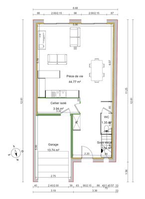 Maison - 105 m² - 5 pièces