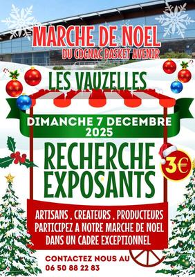 1er marché de noël du cognac basket avenir