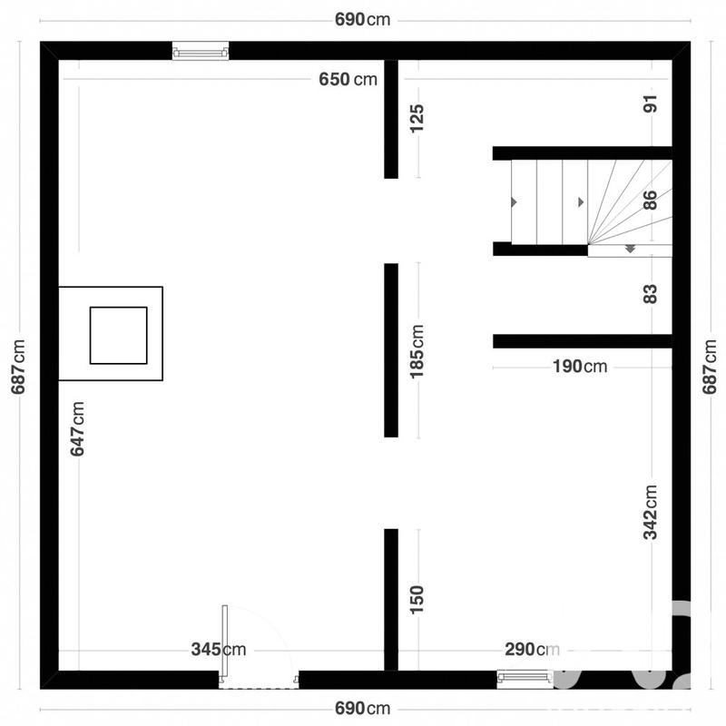 Maison - 69 m² - 3 pièces