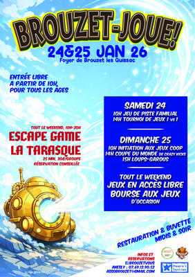 3ème édition du weekend Brouzet-Joue ! le samedi 24 et dimanche 25 janvier 2026