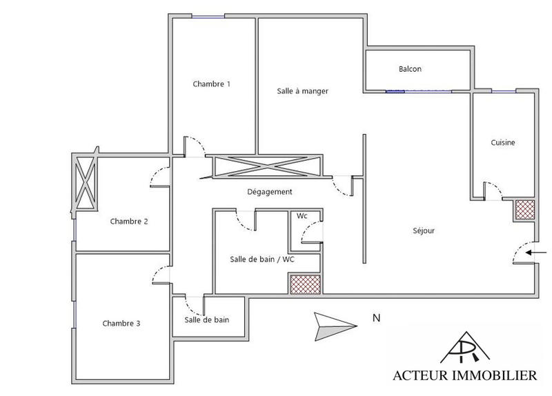 Appartement - 113 m² - 5 pièces