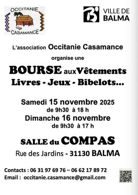 Bourse aux vêtements, jeux, livres, bibelots