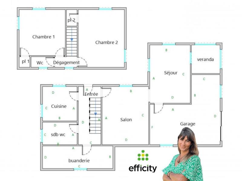 Maison - 108 m² - 4 pièces