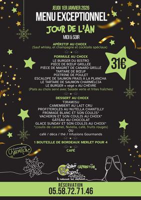 Repas du jour de l'an au Bistrot Régent