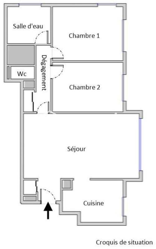 Appartement - 64 m² - 3 pièces