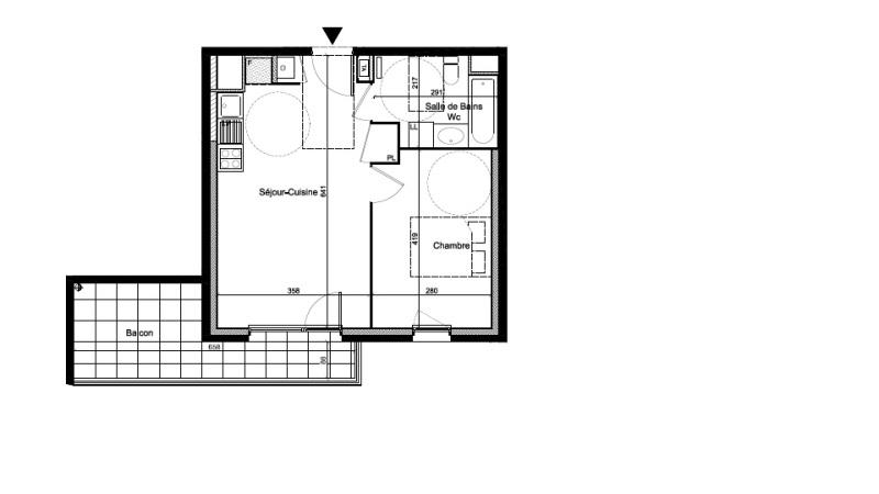 Appartement - 39 m² - 2 pièces