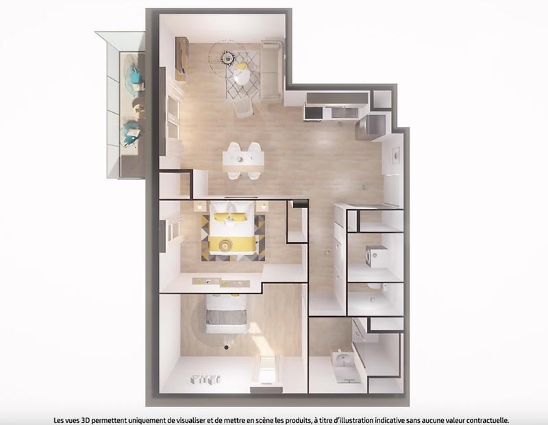 Appartement - 63 m² - 3 pièces