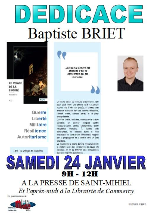 Baptiste Briet en dédicace